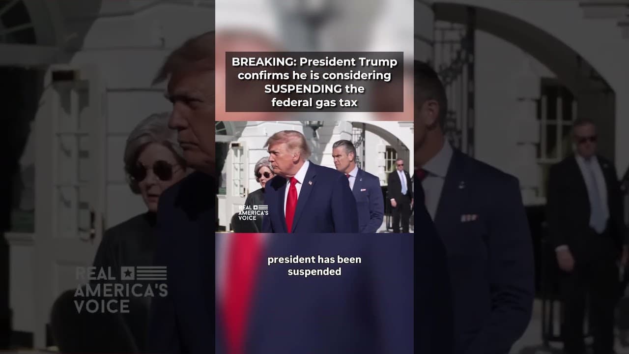 Trump confirms he is weighing a federal gas tax suspension